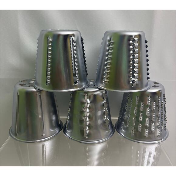 King Kutter VTG Manual Vegetable Fruit Food Processor Stainless Steel 5 Cones - Picture 6 of 11